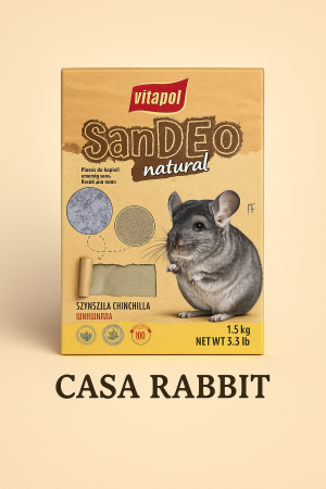בית הארנב - Casa Rabbit מצע צרכים לחמוסים חול צינצילה